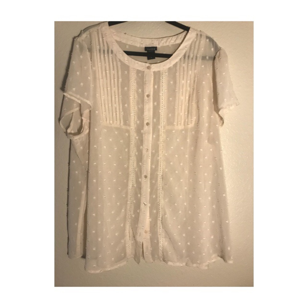 Off white Button Up Blouse